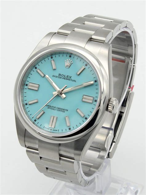 rolex oyster perpetual blue dial|rolex oyster perpetual colors.